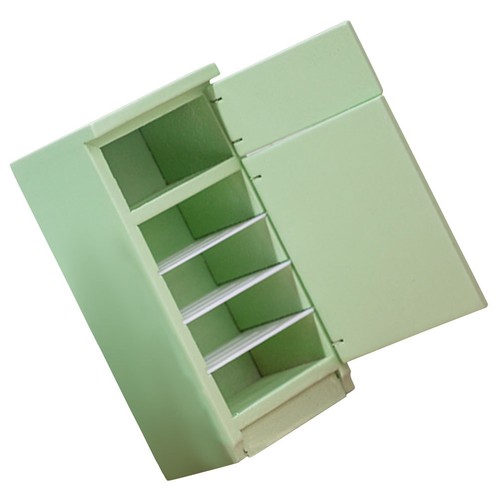 Mini frigo legno - mini, verde